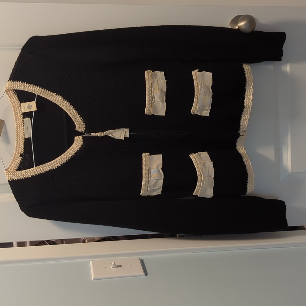 Zip front sweater